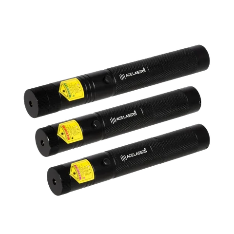 ACE Lasers Pro set of three high power laser pointers in green, red and violet
