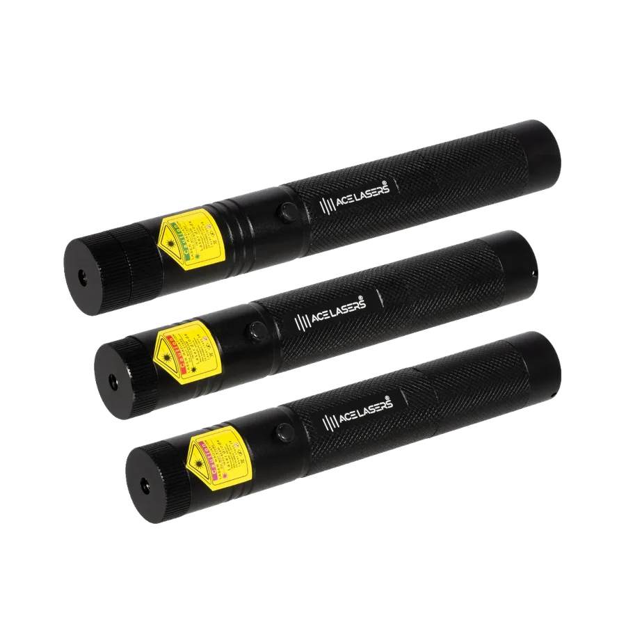 ACE Lasers Pro set of three high power laser pointers in green, red and violet