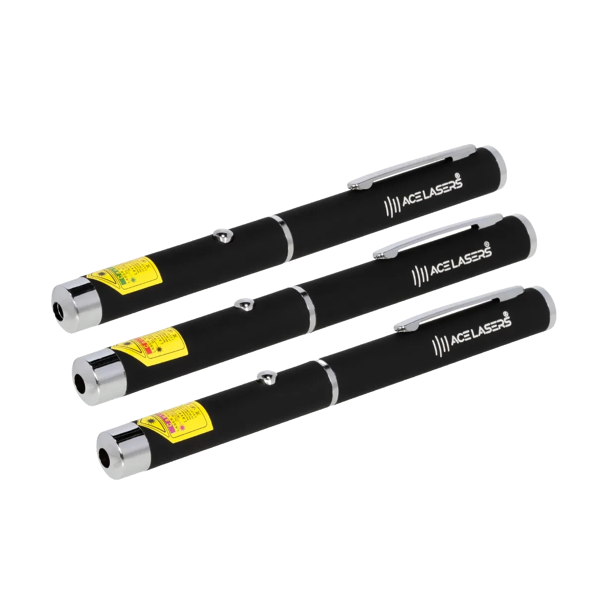 ACE Lasers set of three laser pens AG-1 green, AR-1 red and AV-1 violet