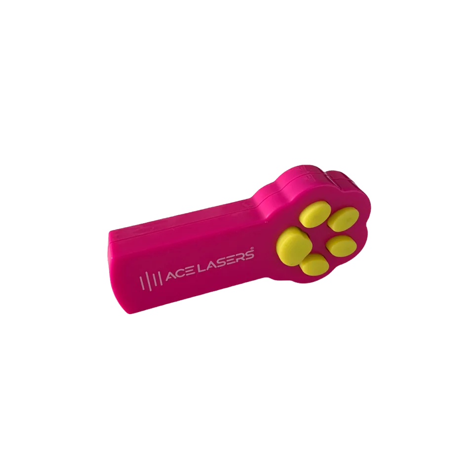 ACE Lasers red-dot pet laser for cats and dogs in a pink housing