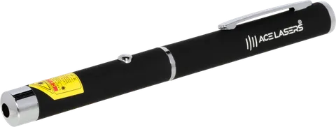 Red laser pen AR-1 seen from the side