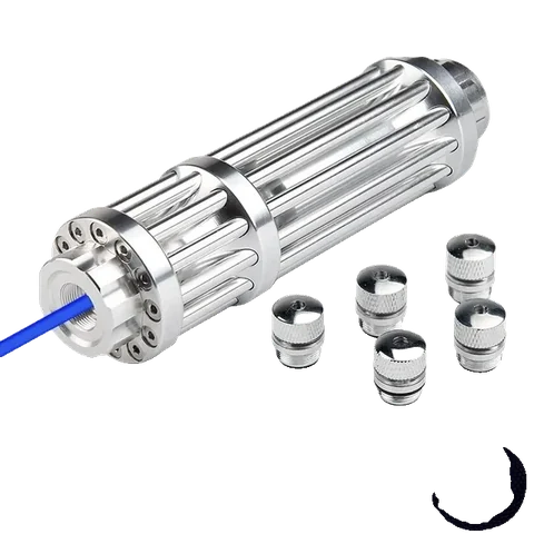 Violet laser VEX-1000 Pro with laser beam and pattern caps